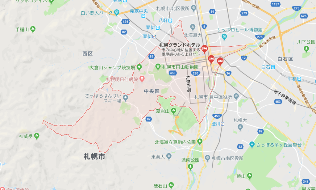札幌市中央区_広域地図
