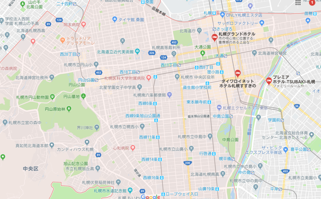 札幌市中央区地図_拡大
