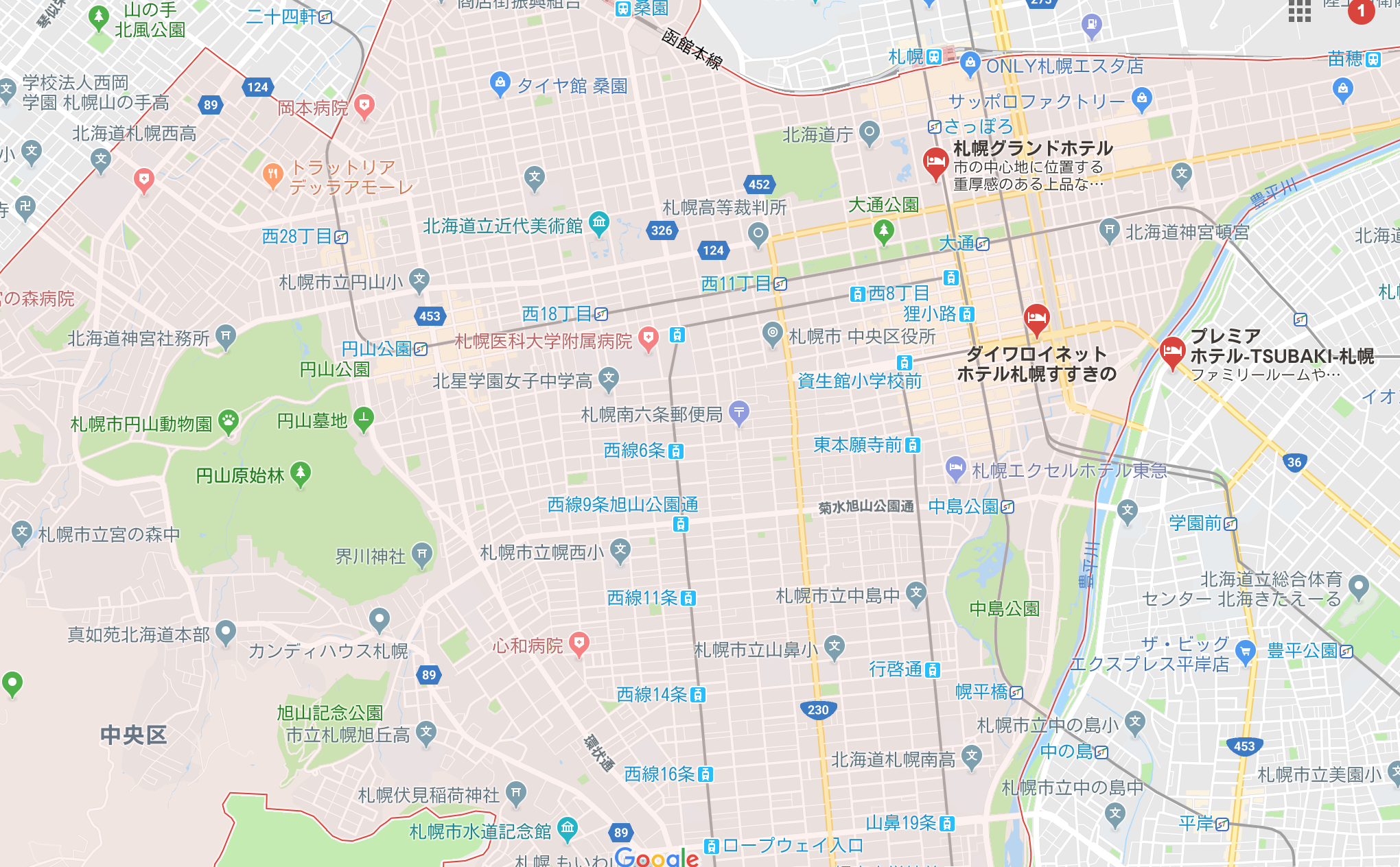 札幌市中央区地図_拡大